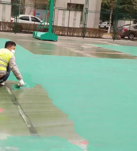 吕梁球场地面翻新