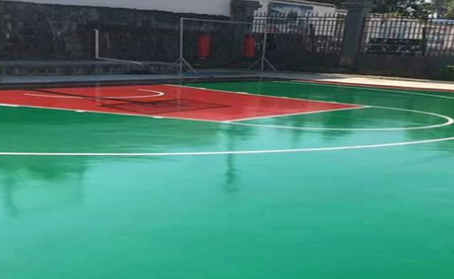 吕梁篮球场翻新地面